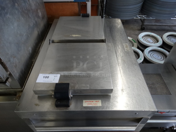 NICE! Stainless Steel Commercial 2 Well Heated Plate Return on Commercial Casters. 26x38x45. Cannot Test Due To Plug Style - Image 4 of 8