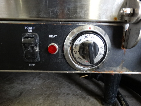 NICE! Nemco Stainless Steel Commercial Countertop Electric Powered Pizza Oven w/ 2 Stones. 25x25x22 - Image 6 of 7