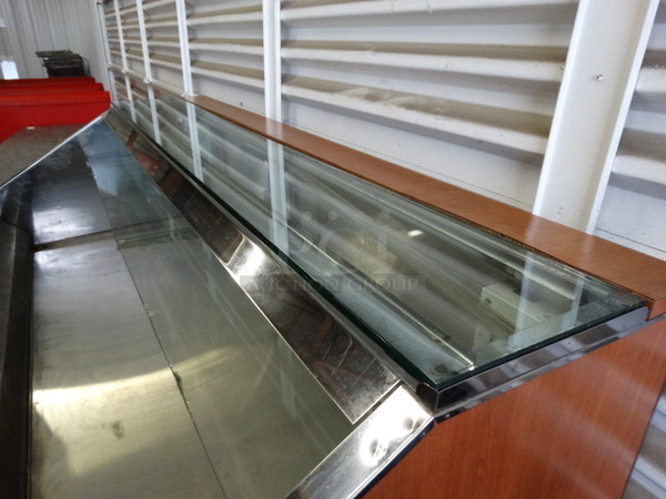 NICE! Federal Stainless Steel Commercial Floor Style Open Grab N Go Merchandiser on Dolly. 72x34.5x43. Cannot Test - Unit Was Previously Hardwired - Image 6 of 7