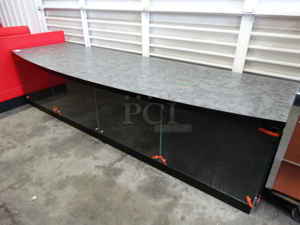Gray and Black Soda Station. Appears To Be New! 120x38x31 - Image 1 of 5