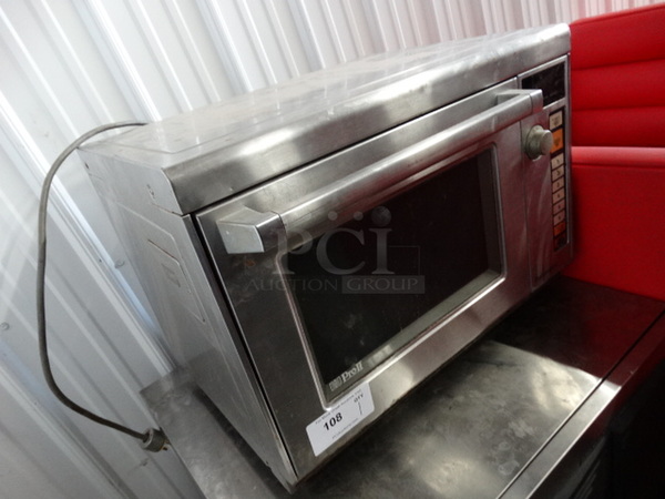 NICE! Panasonic Pro II Stainless Steel Commercial Countertop Microwave Oven. 25.5x22x19.5 - Image 2 of 5