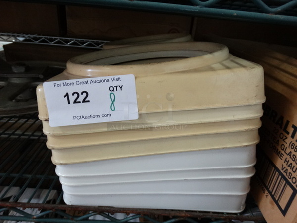 8 Poly Ice Cream Container Collars. 22x10.5x2. 8 Times Your Bid! - Image 1 of 3