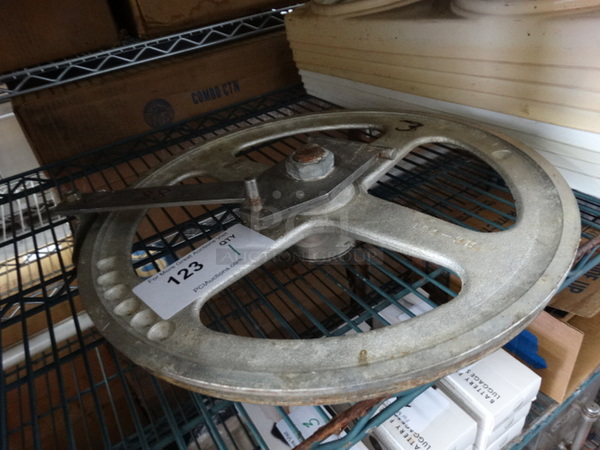 Metal Commercial Wheel for Meat Saw. 18x17x4 - Image 2 of 3