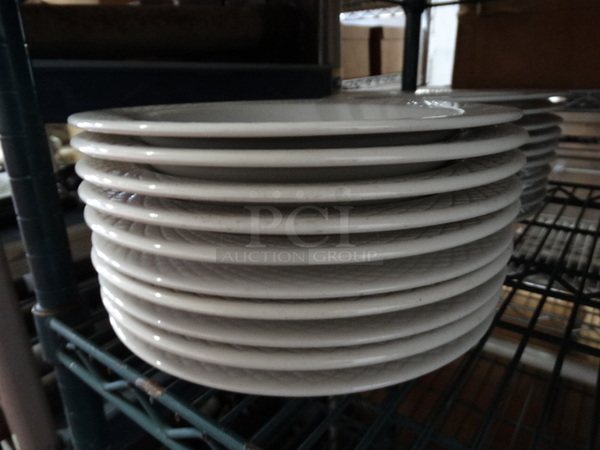 10 White Ceramic Plates. 9x9x1.5. 10 Times Your Bid! - Image 2 of 3