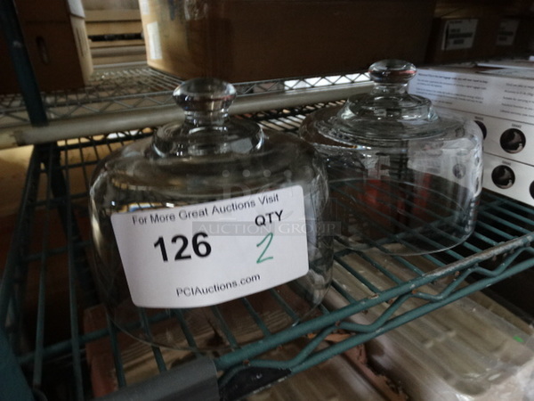 2 Glass Covers. 6.5x6.5x5. 2 Times Your Bid! - Image 2 of 3