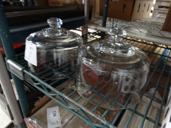 2 Glass Covers. 6.5x6.5x5. 2 Times Your Bid! - Image 3 of 3