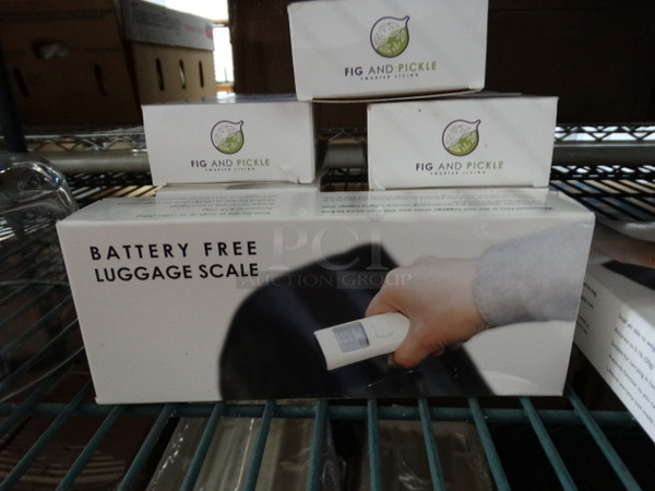 3 BRAND NEW IN BOX! Battery Free Luggage Scales. 3 Times Your Bid! - Image 1 of 3