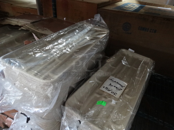 ALL ONE MONEY! Lot of Brown Trays! 15x5.5x0.5 - Image 3 of 4