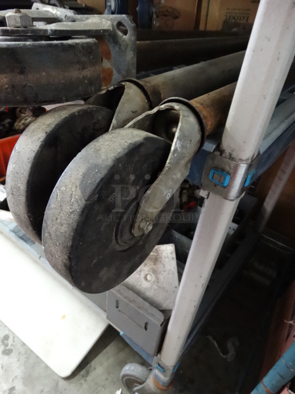 4 Metal Legs w/ Commercial Casters. 33". 4 Times Your Bid! - Image 4 of 4