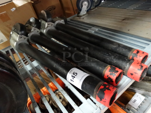 4 Metal Legs on Commercial Casters. 24.5". 4 Times Your Bid! - Image 3 of 4