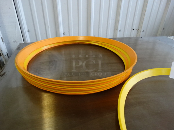 8 Pizza Hut Poly Rings. 15x15x1. 8 Times Your Bid! - Image 4 of 4