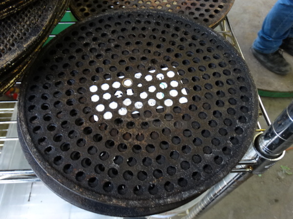 8 Metal Round Perforated Baking Sheets. 10x10. 8 Times Your Bid!