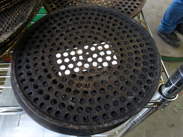 8 Metal Round Perforated Baking Sheets. 10x10. 8 Times Your Bid! - Image 1 of 3