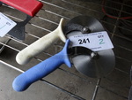 2 Metal Pizza Pie Cutters. 9". 2 Times Your Bid!
