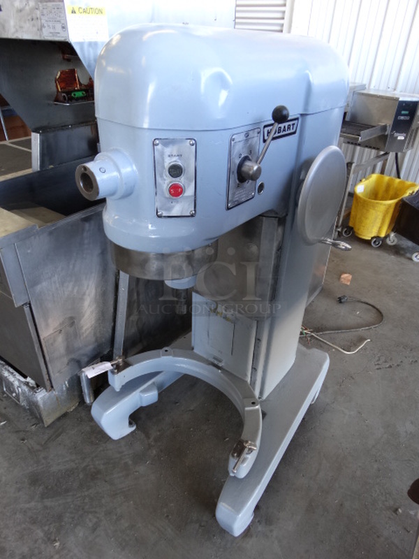 FANTASTIC! Hobart Model H-600G Metal Commercial Floor Style 60 Quart Mixer. 230 Volts, 1 Phase. 27x36x56