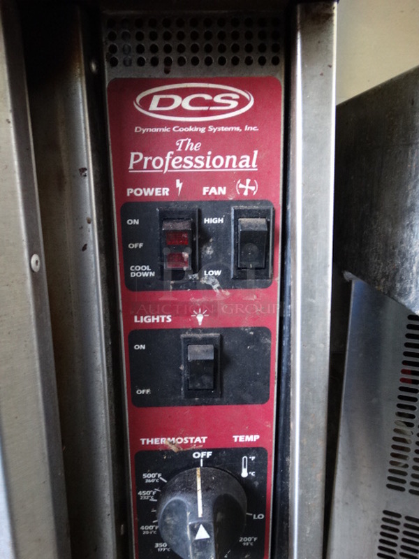 2 SWEET! DCS Stainless Steel Commercial Gas Powered Full Size Convection Ovens w/ Solid Doors, Metal Oven Racks and Thermostatic Controls. 38x44x69. 2 Times Your Bid! - Image 5 of 8