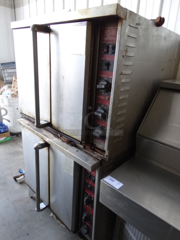 2 SWEET! DCS Stainless Steel Commercial Gas Powered Full Size Convection Ovens w/ Solid Doors, Metal Oven Racks and Thermostatic Controls. 38x44x69. 2 Times Your Bid! - Image 8 of 8