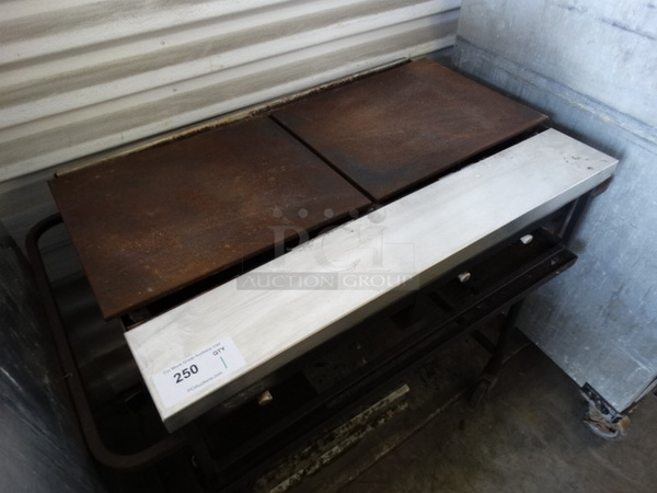NICE! Big John Metal Commercial Gas Powered Grill on Commercial Casters. 41x23x34 - Image 4 of 11