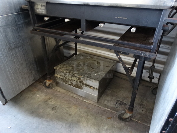 NICE! Big John Metal Commercial Gas Powered Grill on Commercial Casters. 41x23x34 - Image 7 of 11