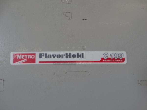 Metro Model C199 FlavorHold Metal Commercial 2 Half Size Door Holding Cabinet on Commercial Casters. 28x33x69. Cannot Test Due To Plug Style - Image 4 of 8