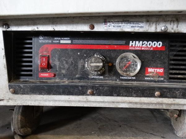 Metro Model C199 FlavorHold Metal Commercial 2 Half Size Door Holding Cabinet on Commercial Casters. 28x33x69. Cannot Test Due To Plug Style - Image 6 of 8