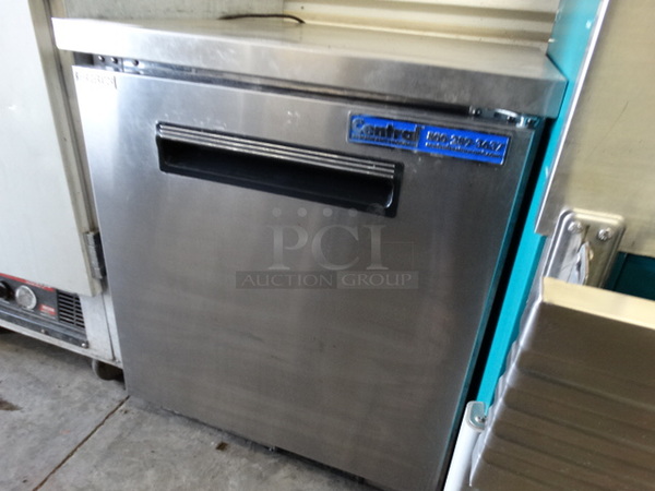NICE! Central Model 69K-050 Stainless Steel Commercial Single Door Undercounter Cooler. 115 Volts, 1 Phase. 27.5x30x33. Tested and Working! - Image 3 of 6