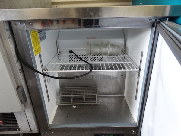 NICE! Central Model 69K-050 Stainless Steel Commercial Single Door Undercounter Cooler. 115 Volts, 1 Phase. 27.5x30x33. Tested and Working! - Image 5 of 6