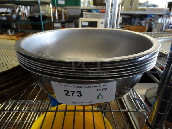 6 Metal Bowls. 12x12x4.5. 6 Times Your Bid! - Image 1 of 3