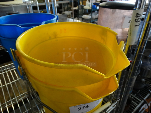 4 Poly Buckets. 11.5x12x10. 4 Times Your Bid! - Image 2 of 3