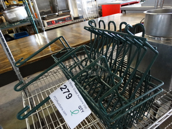 ALL ONE MONEY! Lot of Green Finish Pieces to Wall Mount Storage Unit! - Image 4 of 4