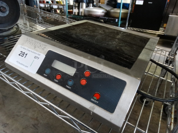Waring Model WIH40 Metal Commercial Countertop Electric Powered Single Burner Induction Range. 120 Volts, 1 Phase. 13x16.5x4 - Image 3 of 6