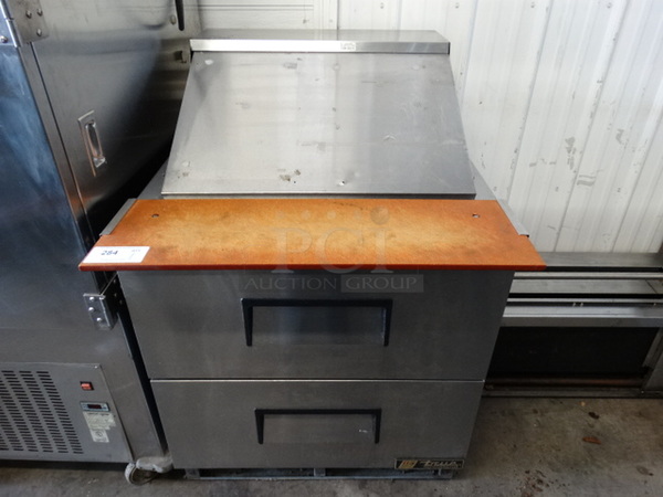 WOW! 2012 True Model TFP-32-12M-D-2 Stainless Steel Commercial Sandwich Salad Prep Table Bain Marie Mega Top w/ 2 Drawers. 115 Volts, 1 Phase. 32.5x36x47. Cannot Test Due To Cut Cord - Image 2 of 9