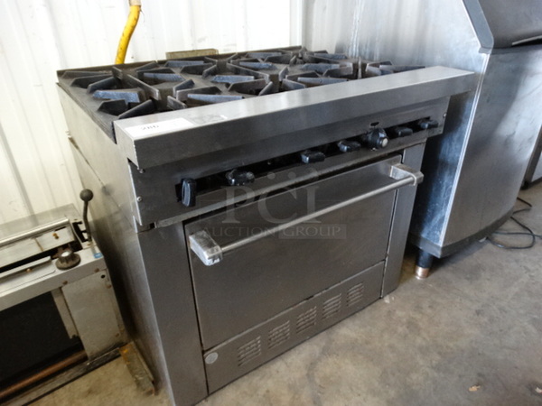 WOW! Garland SunFire Stainless Steel Commercial Gas Powered 6 Burner Range w/ Lower Oven. 36x33x33.5 - Image 3 of 8
