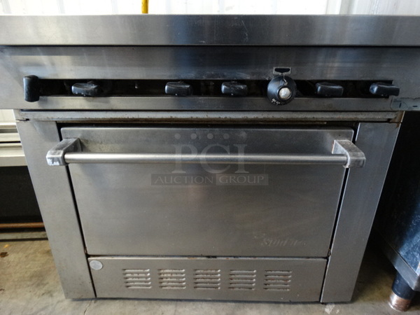 WOW! Garland SunFire Stainless Steel Commercial Gas Powered 6 Burner Range w/ Lower Oven. 36x33x33.5 - Image 5 of 8