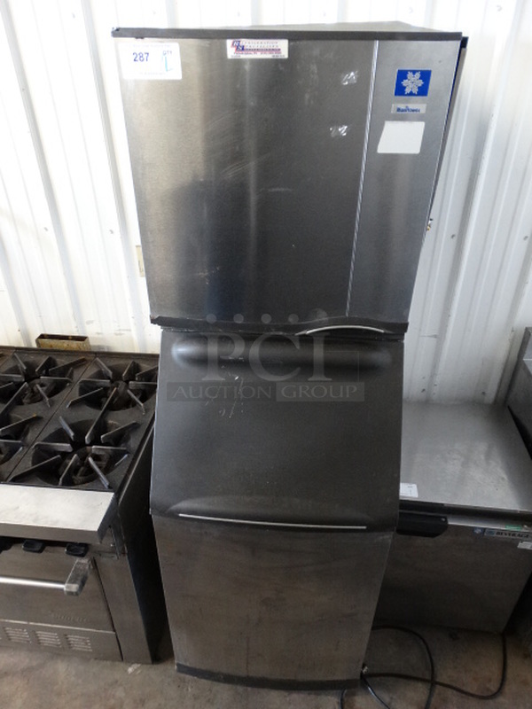 2 NICE! Items; Manitowoc Model SD0322A Stainless Steel Commercial Air Cooled Ice Machine Head and Manitowoc Model B420 Stainless Steel Commercial Ice Machine Bin. 115 Volts, 1 Phase. 22x33x72. 2 Times Your Bid! Makes One Unit