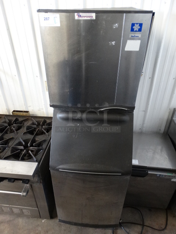 2 NICE! Items; Manitowoc Model SD0322A Stainless Steel Commercial Air Cooled Ice Machine Head and Manitowoc Model B420 Stainless Steel Commercial Ice Machine Bin. 115 Volts, 1 Phase. 22x33x72. 2 Times Your Bid! Makes One Unit - Image 1 of 8