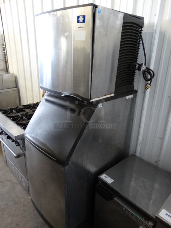 2 NICE! Items; Manitowoc Model SD0322A Stainless Steel Commercial Air Cooled Ice Machine Head and Manitowoc Model B420 Stainless Steel Commercial Ice Machine Bin. 115 Volts, 1 Phase. 22x33x72. 2 Times Your Bid! Makes One Unit - Image 6 of 8