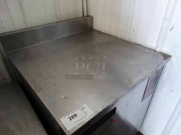 NICE! 2016 Delfield Model 4063-WS1 Stainless Steel Commercial Single Door Work Top Cooler on Commercial Casters. 115 Volts, 1 Pahse. 27x28x37.5. Tested and Does Not Power On - Image 3 of 7