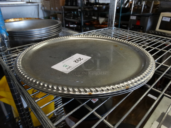 3 Metal Round Trays. 14x14x1. 3 Times Your Bid! - Image 2 of 3