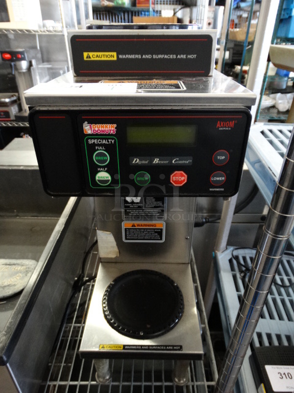 NICE! 2014 Bunn Model AXIOM-35-2 Stainless Steel Commercial Countertop 2 Burner Coffee Machine. 120/208-240 Volts, 1 Phase. 8x18x23