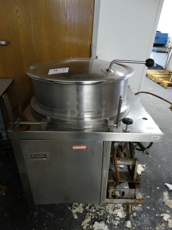 AWESOME! Legion Stainless Steel Commercial Floor Style Steam Kettle. 31x33x44. (Hallway)