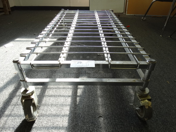Metal Dunnage Rack on Commercial Casters. 48x24x13. (Room 15)