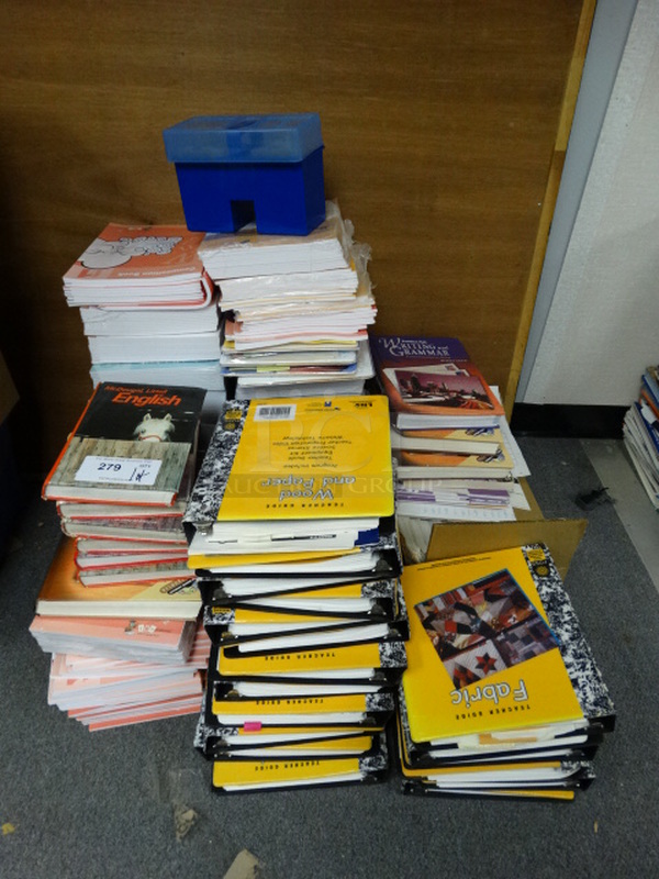 ALL ONE MONEY! Lot of Various Books and Educational Binders! (Office/Room 10 Back Room)