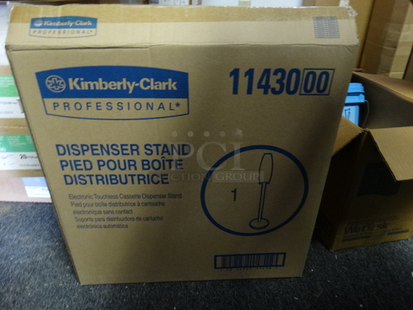 2 BRAND NEW IN BOX! Kimberly Clark Professional Dispenser Stands. 2 Times Your Bid! (Utility Room)