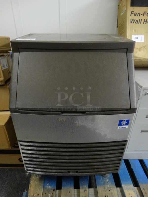 NICE! Manitowoc Stainless Steel Commercial Self Contained Undercounter Ice Machine. 26x25x39. (Hallway)
