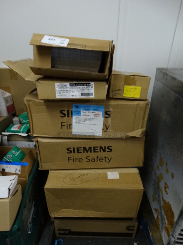 ALL ONE MONEY! Lot of Siemens Fire Safety Fire Alarm Spouts and Ballasts! (Hallway)