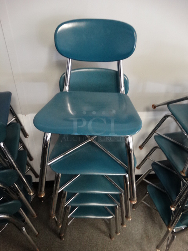 10 Various Metal Chairs. Includes 18x19x28. 10 Times Your Bid! (Room 16)