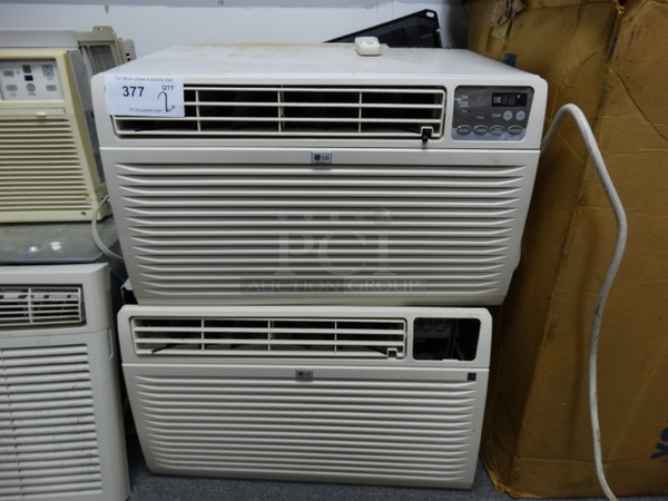 2 LG Model LT1430CRY7 Window Mount Air Conditioning Units. 230/208 Volts, 1 Phase. 24x20x14. 2 Times Your Bid! (Room 23)
