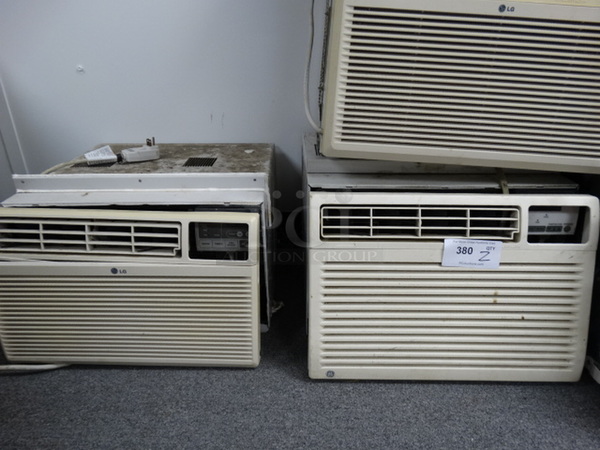 2 LG Window Mount Air Conditioning Units; Including Model LWHD8000RY6. 20x19x12. 2 Times Your Bid! (Room 23)
