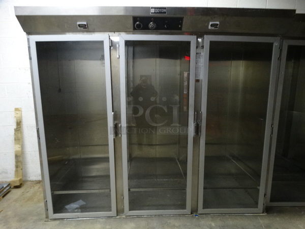 AMAZING! 2016 Doyon Model E336R Stainless Steel Commercial Floor Style 3 Door Roll In Rack Proofer. 120/208 Volts, 1 Phase. 98x40x84. Item Was In Working Condition On Last Day of Business! BUYER MUST REMOVE. Item Is Located In Lancaster, PA - Address Will Be Given To Winning Bidder on Pick Up Day. Winner Will Have One Week After Pick Up Day To Remove The Item, By Appointment. (Transport fee of $500.00 will be charged if we have to transport this item back to our warehouse for shipping or pick up.)